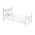 Pat Beowulf metal, Negru - Alb, 90x190x102 cm - 285-000009