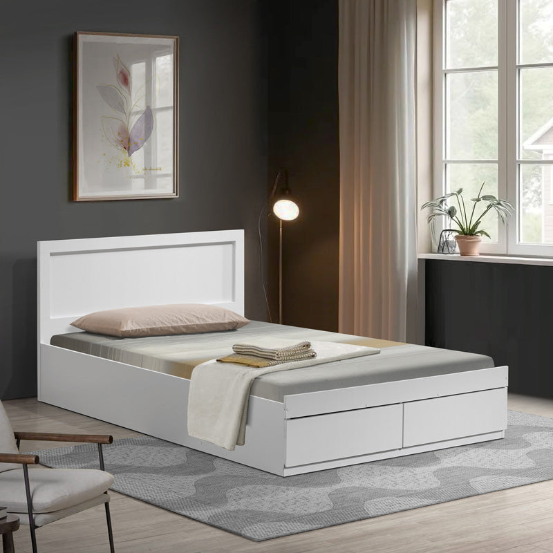 Pat Olympus cu sertar, deschis, Diverse culori, 100x200 cm - Alb