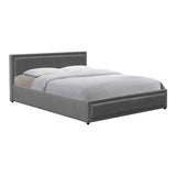Pat cu spatiu de depozitare Huga, velvet, Antracit - Gri, 160x200 cm - Pat cu spatiu de depozitare Huga, velvet, Antracit - Gri, 160x200 cm - 388-000013