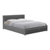 Pat cu spatiu de depozitare Huga, velvet, Antracit - Gri, 160x200 cm - 388-000013