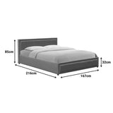 Pat cu spatiu de depozitare Huga, velvet, Antracit - Gri, 160x200 cm - Antracit