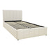 Pat cu spatiu de depozitare Snuggle, Bej - Gri, 120x200 cm - 388-000019