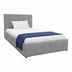 Pat cu spatiu de depozitare Snuggle, Catifea, Antracit - Gri, 120x200 cm - 388-000018
