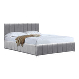 Pat cu spatiu de depozitare Snuggle, Catifea, Antracit - Gri, 160x200 cm - Pat cu spatiu de depozitare Snuggle, Catifea, Antracit - Gri, 160x200 cm - 388-000022