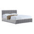 Pat cu spatiu de depozitare Snuggle, Catifea, Antracit - Gri, 160x200 cm - 388-000022