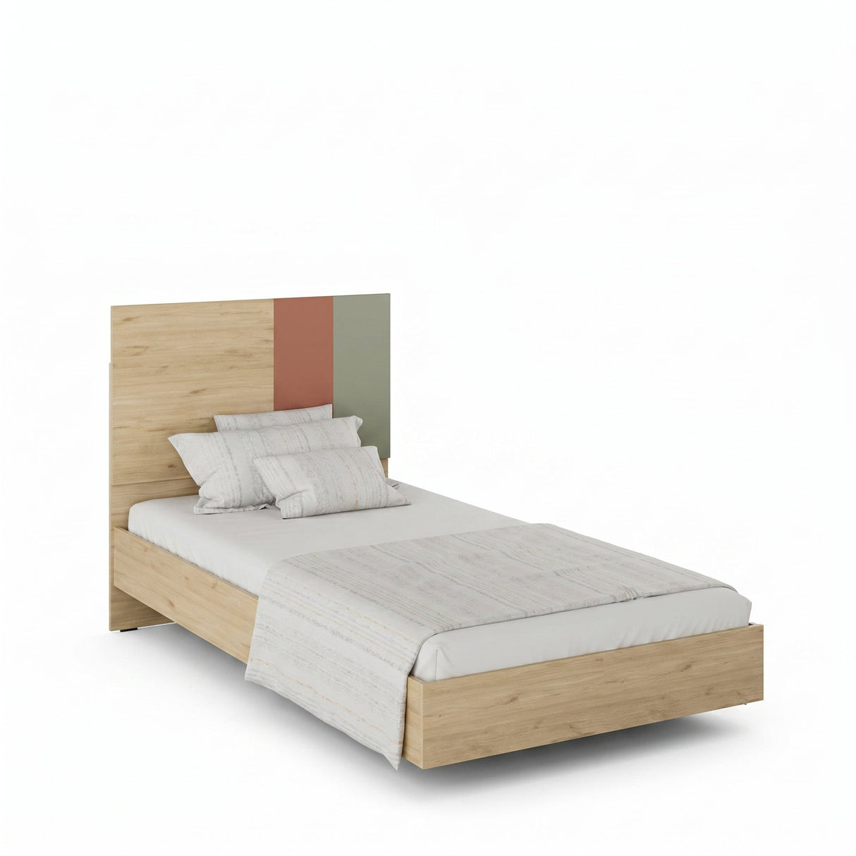 Pat de o persoană TKR-910-FX-2 Home Collection® Tiffany, Multicolor, 107x110x205 cm