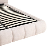 Pat dublu Abena, cu depozitare, bouclé, Diverse culori, 160x200 cm - Crem | SKU: 279-000028 | Pat dublu Abena, cu depozitare, bouclé, 160x200 cm, varianta Crem, produs pentru amenajarea locuinței, disponibil online în România la CasaMob