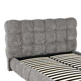 Pat dublu Abena, cu depozitare, bouclé, Diverse culori, 160x200 cm - Gri | SKU: 279-000030 | Pat dublu Abena, cu depozitare, bouclé, 160x200 cm, varianta Gri, produs pentru amenajarea locuinței, disponibil online în România la CasaMob