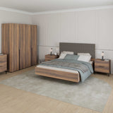 Pat dublu KRY-1616-DD-3 Home Collection® Oryana, 171x120x206 cm - Maro | SKU: KRY-1716-OO-3