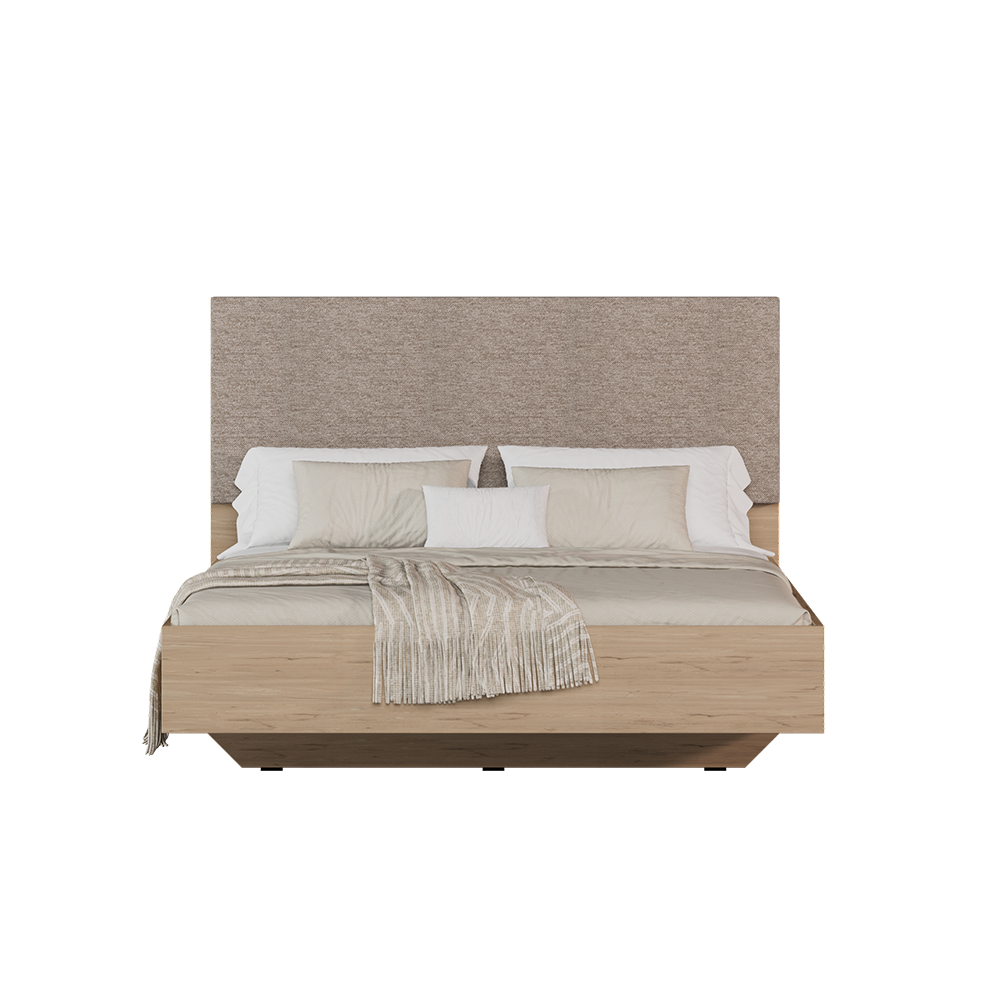 Pat dublu KRY-1616-DD-3 Home Collection® Oryana, 171x120x206 cm - Stejar | SKU: KRY-1716-FF-3