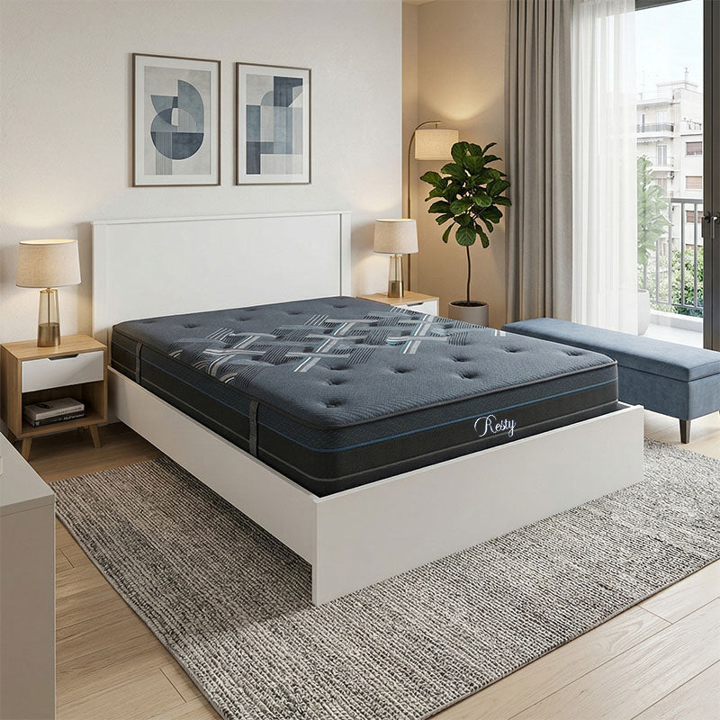 Pat dublu Athos-Resty, Alb - Wenge, 160x200 cm - Pat dublu Athos-Resty, Alb - Wenge, 160x200 cm