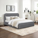 Pat dublu Bendy, cu depozitare, Diverse culori, 160x200 cm - Antracit | SKU: 388-000038 | Pat dublu Bendy, cu depozitare, 160x200 cm, varianta Antracit, produs pentru amenajarea locuinței, disponibil online în România la CasaMob