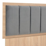 Pat dublu cu spatiu de depozitare Monacol, Gri inchis, 160x200x20 cm