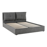 Pat dublu Dorma, cu depozitare, Diverse culori, 160x200 cm - Antracit | SKU: 279-000024 | Pat dublu Dorma, cu depozitare, 160x200 cm, varianta Antracit, produs pentru amenajarea locuinței, disponibil online în România la CasaMob