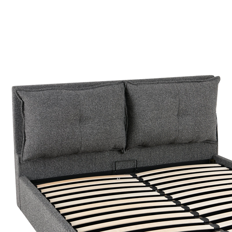 Pat dublu Dorma, cu depozitare, Diverse culori, 160x200 cm - Antracit | SKU: 279-000024 | Pat dublu Dorma, cu depozitare, 160x200 cm, varianta Antracit, produs pentru amenajarea locuinței, disponibil online în România la CasaMob