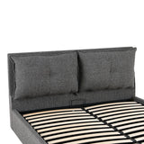 Pat dublu Dorma, cu depozitare, Diverse culori, 160x200 cm - Antracit | SKU: 279-000024 | Pat dublu Dorma, cu depozitare, 160x200 cm, varianta Antracit, produs pentru amenajarea locuinței, disponibil online în România la CasaMob