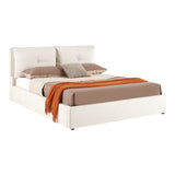 Pat dublu Dorma, cu depozitare, Diverse culori, 160x200 cm - Crem | SKU: 279-000025 | Pat dublu Dorma, cu depozitare, 160x200 cm, varianta Crem, produs pentru amenajarea locuinței, disponibil online în România la CasaMob