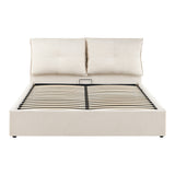 Pat dublu Dorma, cu depozitare, Diverse culori, 160x200 cm - Crem | SKU: 279-000025 | Pat dublu Dorma, cu depozitare, 160x200 cm, varianta Crem, produs pentru amenajarea locuinței, disponibil online în România la CasaMob