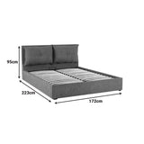 Pat dublu Dorma, cu depozitare, Diverse culori, 160x200 cm - Crem | SKU: 279-000025 | Pat dublu Dorma, cu depozitare, 160x200 cm, varianta Crem, produs pentru amenajarea locuinței, disponibil online în România la CasaMob