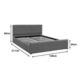 Pat dublu Doulia, catifea, Diverse culori, 150x200 cm - Bej | SKU: 388-000048 | Pat dublu Doulia, catifea, 150x200 cm, varianta Bej, produs pentru amenajarea locuinței, disponibil online în România la CasaMob