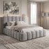 Gri | SKU: 429-000002 | Pat dublu Narnia, cu depozitare, 160x200 cm, varianta Gri, produs pentru amenajarea locuinței, disponibil online în România la CasaMob