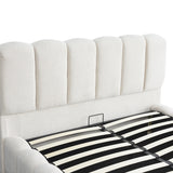 Pat dublu Narnia, cu depozitare, Diverse culori, 160x200 cm - Crem | SKU: 429-000003 | Pat dublu Narnia, cu depozitare, 160x200 cm, varianta Crem, produs pentru amenajarea locuinței, disponibil online în România la CasaMob