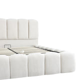 Pat dublu Narnia, cu depozitare, Diverse culori, 160x200 cm - Crem | SKU: 429-000003 | Pat dublu Narnia, cu depozitare, 160x200 cm, varianta Crem, produs pentru amenajarea locuinței, disponibil online în România la CasaMob