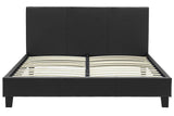 Pat dublu Nevil, 212x156x87 cm - Negru