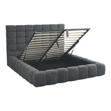Pat dublu Pernant, cu depozitare, bouclé, Diverse culori, 160x200 cm - Antracit | SKU: 429-000004 | Pat dublu Pernant, cu depozitare, bouclé, 160x200 cm, varianta Antracit, produs pentru amenajarea locuinței, disponibil online în România la CasaMob