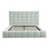Pat dublu Pernant, cu depozitare, bouclé, Diverse culori, 160x200 cm - Gri deschis | SKU: 429-000005 | Pat dublu Pernant, cu depozitare, bouclé, 160x200 cm, varianta Gri deschis, produs pentru amenajarea locuinței, disponibil online în România la CasaMob
