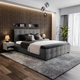 Pat dublu Roi PU cu spatiu de depozitare, 160x200 cm - Pat dublu Roi PU cu spatiu de depozitare, 160x200 cm - 006-000018