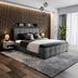 Pat dublu Roi PU cu spatiu de depozitare, 160x200 cm - 006-000018