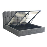 Pat dublu Sectra, cu depozitare, bouclé, Diverse culori, 160x200 cm - Gri | SKU: 429-000008 | Pat dublu Sectra, cu depozitare, bouclé, 160x200 cm, varianta Gri, produs pentru amenajarea locuinței, disponibil online în România la CasaMob
