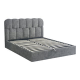 Pat dublu Sectra, cu depozitare, bouclé, Diverse culori, 160x200 cm - Gri | SKU: 429-000008 | Pat dublu Sectra, cu depozitare, bouclé, 160x200 cm, varianta Gri, produs pentru amenajarea locuinței, disponibil online în România la CasaMob