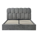 Pat dublu Sectra, cu depozitare, bouclé, Diverse culori, 160x200 cm - Gri | SKU: 429-000008 | Pat dublu Sectra, cu depozitare, bouclé, 160x200 cm, varianta Gri, produs pentru amenajarea locuinței, disponibil online în România la CasaMob