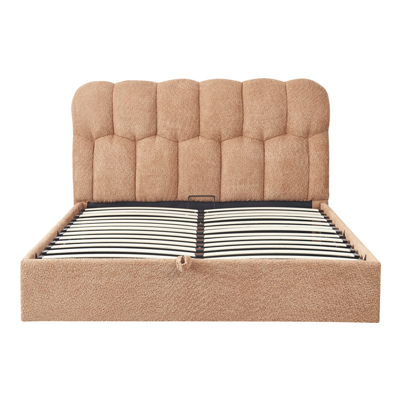 Pat dublu Sectra, cu depozitare, bouclé, Diverse culori, 160x200 cm - Rosu | SKU: 429-000009 | Pat dublu Sectra, cu depozitare, bouclé, 160x200 cm, varianta Rosu, produs pentru amenajarea locuinței, disponibil online în România la CasaMob