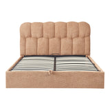 Pat dublu Sectra, cu depozitare, bouclé, Diverse culori, 160x200 cm - Rosu | SKU: 429-000009 | Pat dublu Sectra, cu depozitare, bouclé, 160x200 cm, varianta Rosu, produs pentru amenajarea locuinței, disponibil online în România la CasaMob