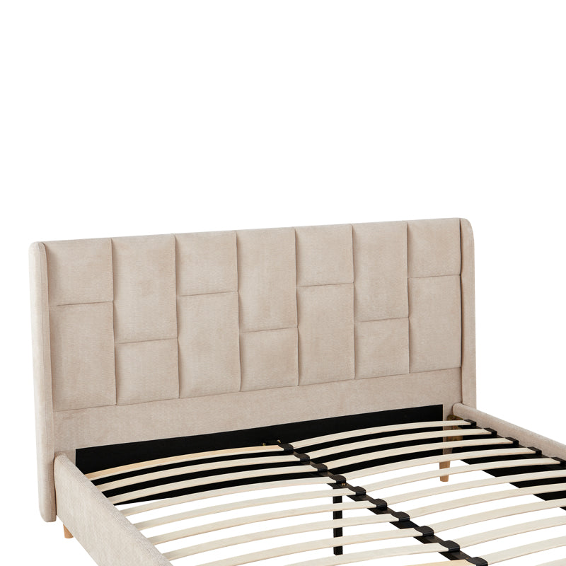 Pat dublu Sensa, Diverse culori, 160x200 cm - Bej - Gri | SKU: 279-000038 | Pat dublu Sensa, 160x200 cm, varianta Bej - Gri, produs pentru amenajarea locuinței, disponibil online în România la CasaMob
