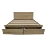 Pat cu sertar Olympus, Lemn, Diverse culori, 150x200 cm - Stejar