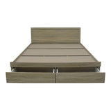 Pat Olympus cu sertar, Diverse culori, 160x200 cm - Stejar