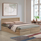 Pat Olympus cu sertar, Diverse culori, 140x200 cm - Stejar