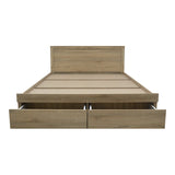 Pat Olympus cu sertar, Diverse culori, 140x200 cm - Stejar