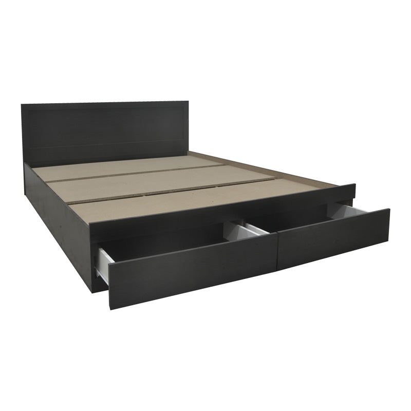 Pat cu sertar Olympus, Lemn, Diverse culori, 150x200 cm - Nuc