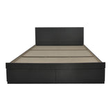 Pat cu sertar Olympus, Lemn, Diverse culori, 150x200 cm - Nuc
