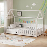 Pat pentru copii Bambie, 90x190 cm - Pat pentru copii Bambie, Alb, 90x190 cm, imagine ambient