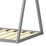 Pat copii Lilly, Lemn de pin, 90x190 cm - Gri