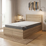 Pat cu saltea si sertar Olympus-Perfecto, 100x200 cm - Pat cu saltea si sertar Olympus-Perfecto, 100x200 cm