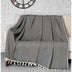 Cuvertura Patura Chenille, Alb Negru, 170 x 230 cm