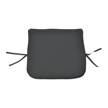 Perna scaun Pildo stofa, neagra, 43x40 cm