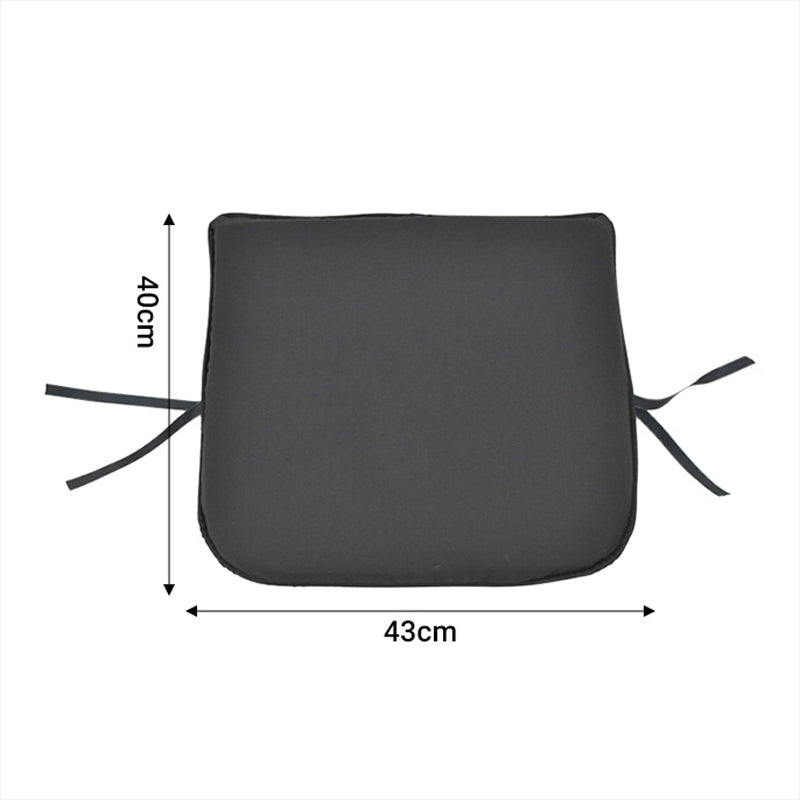 Perna scaun Pildo stofa, neagra, 43x40 cm
